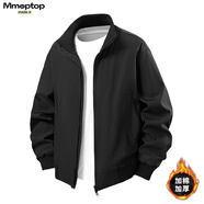 MMOPTOP美式復古立領(lǐng)棉夾克冬季男士加厚寬松廓形短款外套MJK11JR黑M
