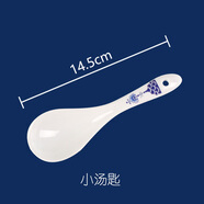 三環(huán)（SANHUAN）陶瓷釉中彩簡(jiǎn)約家用碗碟深盤(pán)陶瓷菜盤(pán)春色滿(mǎn)園單品微波適用 小湯匙(春色滿(mǎn)園)