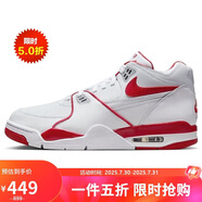 耐克NIKE男休閑鞋緩震AIR FLIGHT '89新年紅運動鞋HM3467-100白41