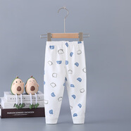 忻悅晴寶寶秋褲新生嬰兒純棉開(kāi)襠褲子女童春秋薄款內穿單條男童打底褲 小米奇 66 cm