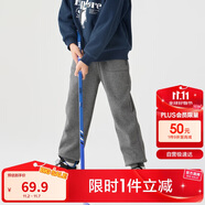 巴拉巴拉童裝兒童褲子男童女童加絨長褲冬保暖運動休閑束腳褲208424108217