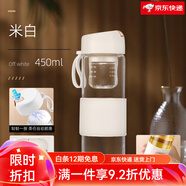 優(yōu)道茶水分離磁吸茶倉隨行泡茶保溫杯不銹鋼大容量水杯男車(chē)載 【玻璃款】白色_ 450ml