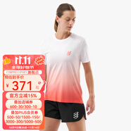 COMPRESSPORT跑步 Performance 短袖 III 女 SS Tshirt 熒紅/白 XS