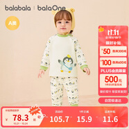 巴拉巴拉balaOne嬰兒套裝男女童長袖睡衣2025秋冬保暖可愛萌208425134201