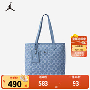 NIKE JORDAN 耐克AJ男女23號牛仔托特包新款手提包大容量學(xué)生單肩包 牛仔藍 8/20【35*27*15cm 約14.1L】