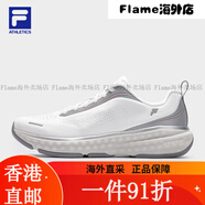 斐樂（FILA）男鞋ENERGY2+路跑鞋 新款舒適運動鞋跑步鞋 白中白/銀器灰-BC 39
