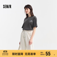 森馬[涼感T]觀園吉聯(lián)名短袖T恤女抗菌寬松熊貓夏裝潮109324100013