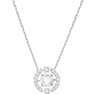 SWAROVSKI施華洛世奇經(jīng)典跳動(dòng)的心鎖骨鏈項(xiàng)鏈送女友禮物 銀白色