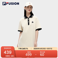 FILA FUSION斐樂(lè )潮牌女子連衣裙夏季時(shí)尚寬松簡(jiǎn)約POLO領(lǐng)連身裙