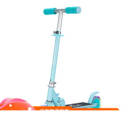 時(shí)尚頑童飛虎兩輪2輪兒童滑板車可升降可折疊全鋁閃光輪3-14歲童車滑行車 藍(lán)色2輪閃光 3-10歲
