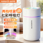 海納斯（HANASS）加濕器 小型空氣加濕伴侶 鼻炎臥室客廳輕音 上加水 USB插電桌面可車(chē)載 加濕器 H06