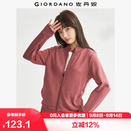 佐丹奴外套女純色休閑運(yùn)動(dòng)風(fēng)開衫立領(lǐng)長袖拉鏈衛(wèi)衣女13373801