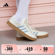 adidas「T頭鞋」VL COURT 2.0復(fù)古休閑板鞋德訓(xùn)鞋阿迪達(dá)斯輕運(yùn)動(dòng)   漢玉白/藍(lán)色/金色(推薦女生選小半碼)   41