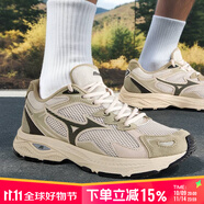 美津濃（MIZUNO）男鞋 25春夏新款RACER S透氣運動鞋時尚復(fù)古休閑鞋緩震跑步鞋 15/西湖龍井 RACER S 40 (255mm)