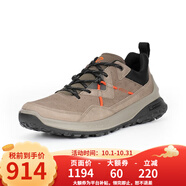 愛步（ECCO） 男士春夏款防滑透氣運動休閑鞋824264 55894-褐色 39