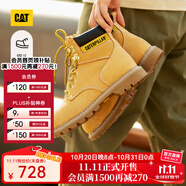 CAT卡特經典大黃靴馬丁靴男士牛皮鋼頭防撞耐磨高幫鞋P89162O1BDC25 黃色 44