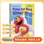英文原版 Sesame Street 芝麻街 Brushy Brush! Little Golden Book 兒童啟蒙繪本圖畫(huà)書(shū) Time for bed, Elmo! 夢(mèng)想童趣城