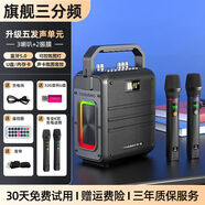 華豹HUABAO廣場(chǎng)舞音響戶(hù)外便攜式大音量藍牙家用手提音箱K歌話(huà)筒 522K歌充電話(huà)筒32G音樂(lè )U盤(pán)