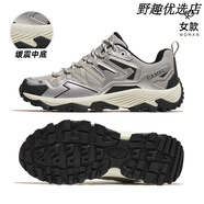 駱駝（CAMEL）昆侖山登山鞋男2025秋冬新款運(yùn)動(dòng)戶外休閑徒步情侶跑步鞋子女 F23A693028  銀灰色 女款 密網(wǎng) 35