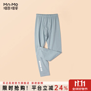 瑁恩·瑁愛男童秋冬彈力棉秋褲單層保暖褲兒童薄款打底褲 氣質(zhì)男孩(灰藍) 140 適合身高約125-130cm