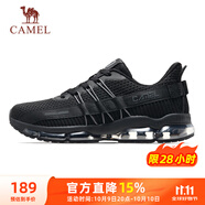 駱駝（CAMEL）全掌氣墊鞋男透氣減震運動(dòng)跑步鞋子 A93239L7565 幻影黑 41