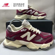 NBnew balance新款9060小象情侶復古老爹休閑男女運動(dòng)鞋透氣跑步鞋 new balance酒紅 42