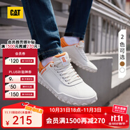 CAT卡特休閑鞋工裝鞋男女同款鞋戶外休閑舒適透氣板鞋Hex+ 白色 40