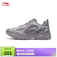 李寧跑步鞋網(wǎng)面透氣復古老爹鞋男云科技輕彈厚底運動(dòng)鞋ARLS013