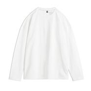 馬登 MADEN工裝新疆純棉長(cháng)袖T恤純色內搭打底白色重磅高克重體恤男秋季 米白 寬松偏大 L 【現貨順豐速發(fā)】