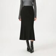 GIRDEAR/哥弟25秋季法式赫本優(yōu)雅知性風(fēng)氣質(zhì)中長(cháng)魚(yú)尾半身裙120030 黑色 L (4)