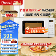 美的（Midea）變頻小清新微波爐 液晶屏幕 磨砂面板 小型20L家用 匠心工藝（PM2002）