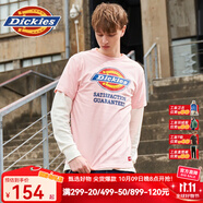 dickies【經(jīng)典款】 Dickies短袖 男女同款字母LOGO印花易穿搭短袖t恤7088 粉色 S