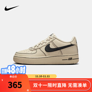 NIKE 耐克男女空軍一號休閑板鞋AIR FORCE 1內(nèi)嵌氣墊緩震小白鞋大童鞋 HJ4563-200 38.5 【建議腳長24cm】