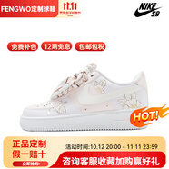 耐克（NIKE）定制球鞋AirForce1Low人間富貴花山茶花開時低幫板鞋 315122-111 女款人間富貴花 35.5 定制商品不退換