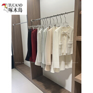 啄木鳥(niǎo)女神氣質(zhì)千金套裝裙白色雙面羊絨大衣女100羊.毛呢外套a字裙兩件 紅色魚(yú)尾套裝款 （建議干洗） S 腰圍68厘米內