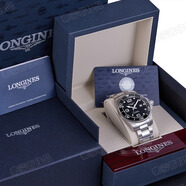 浪琴（LONGINES）【二手99新】浪琴康卡斯系列男表潛水運(yùn)動(dòng)防水系列自動(dòng)機(jī)械男士腕表二手奢侈品腕表 【全套陶瓷圈】黑盤鋼帶 L3.782.4.56.6