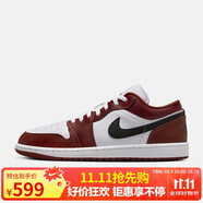 耐克NIKE男子休閑鞋喬丹AJ1 JORDAN 1 運(yùn)動(dòng)鞋HF3148-102紅黑/紅白43