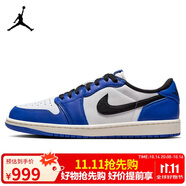Jordan休閑鞋男子AJ1 JORDAN 1 低幫運動鞋CZ0790-140藍白/閃電藍43