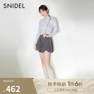 SNIDEL2025春夏新品高腰不規(guī)則雪紡短裙芭蕾風半身裙SWFP251176 深灰色 M (1)