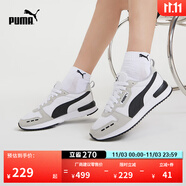 彪馬（PUMA）復(fù)古跑鞋緩震透氣休閑鞋男女款新款運動鞋R78 373117 白-淺灰-黑色-02 41
