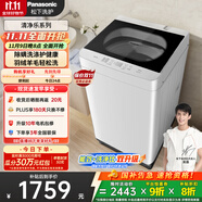 松下（Panasonic）【吳磊推薦】波輪洗衣機全自動10公斤 除螨羽絨羊毛洗內(nèi)衣洗衣機XQB100-Q17CS以舊換新國家補貼20%