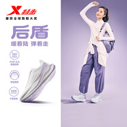 特步后盾跑步鞋運動(dòng)鞋女鞋冬季防水輕便減震回彈休閑慢跑鞋女子黑色