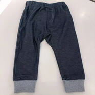 麗嬰房（Les enphants）嬰幼兒針織牛仔PP褲 深藍\藏青 100