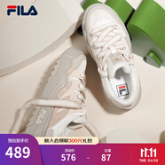 斐樂（FILA）斑斕鞋ROSETTA女鞋板鞋新款面包厚底鞋復(fù)古休閑鞋 奶白/淺粉-GP 36.5