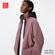 優(yōu)衣庫男裝女裝搖粒絨拉鏈茄克/長(cháng)袖外套廓系夾克479792 73 青紫色 XL /180/108B