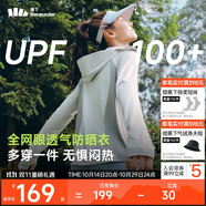 蕉下（beneunder）防曬衣女寬松透氣夾克款便攜輕量戶外AS100銀河灰L