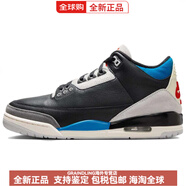耐克（NIKE）AirJordan3RetroRareAir舒適百搭防滑耐磨中幫運(yùn)動(dòng)休閑鞋男 黑灰紅 40