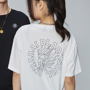 鬼洗oniarai鬼洗春夏簡約LOGO印花寬松休閑男女短袖T恤 B840120 80 S