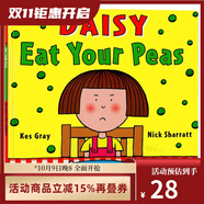 Daisy Eat Your Peas 吃豆子不挑食 廖彩杏吳敏蘭書(shū)單 英文原版兒童繪本 Nick Sharratt 啟蒙學(xué)習英文版 圖畫(huà)故事書(shū) 親子互動(dòng) 綠山墻