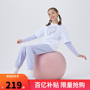 NIKE3BRAND 耐克童裝男女童純棉長(cháng)袖T恤+長(cháng)褲2件套秋季長(cháng)T套裝